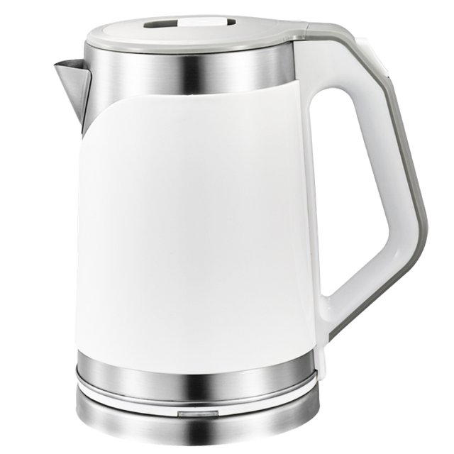 YUEKON Kitchen Appliances Double Wall Stainless Steel 2l Electric Tea Pot Electric Kettle With 360 Degree Base 