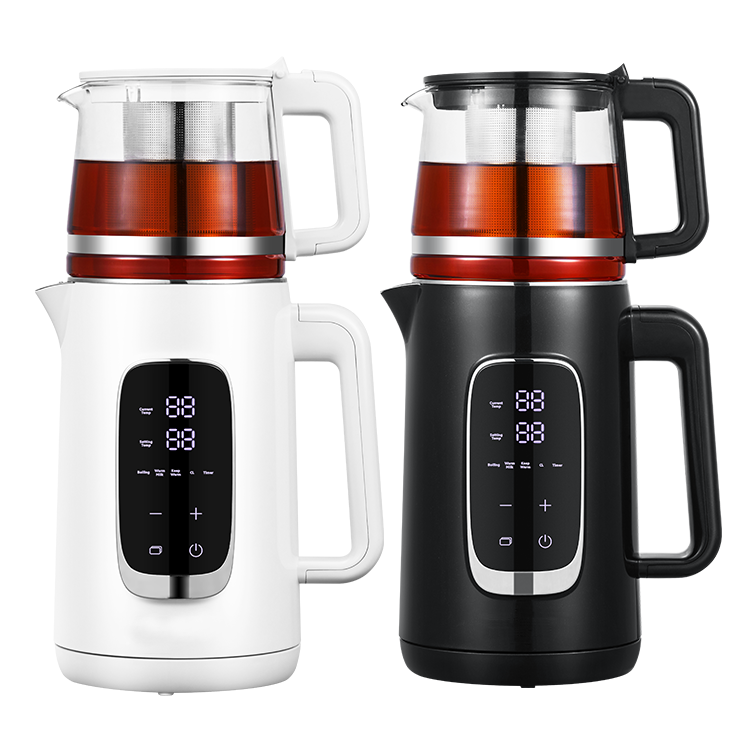 Hot Sale 2.6l 2 In 1Electric Teapots Digital Kettle Turkish Tray Set With Temperature Control