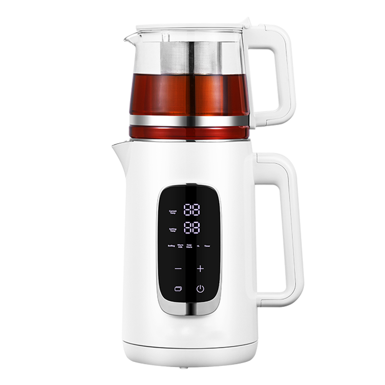 1800W Fast Water Boiler Kitchen Appliance Cordless Kettle Two Layers Glass Kettle Electric Tea Pot