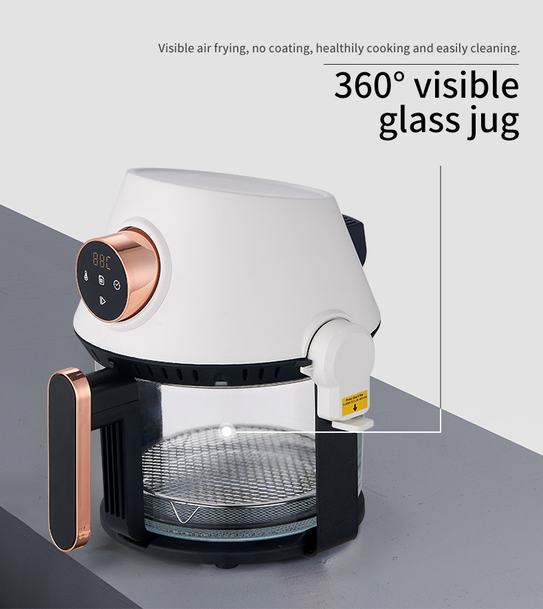 360&deg; visible glass jug