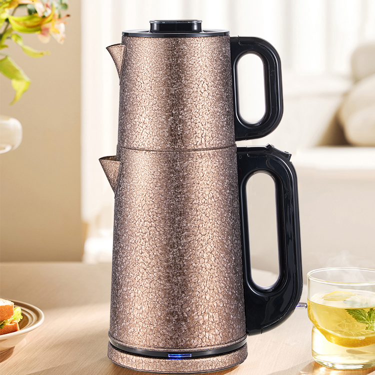 New Style Kettle Set Turkish Samovar Stainless Steel Turkish Electric Kettle And Teapot Set For Healthy Water Boiler Home Office