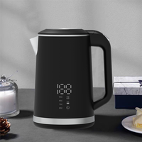 Home Appliances1.5l 304 Food-grade Stainless Steel Body Electric Kettles Double Wall Electric Water Kettle Jug 