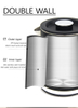 Home Appliances New Design Electric Keitle Factory Borosilicate Glass Tea Maker Double Wall Glass Tea Kettle For High Tea