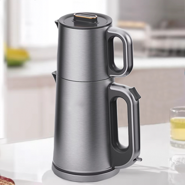 2.0L Smart Kitchen Electric Kettle Samovar Electric Tea Pot Machine With Temperature Control Tray Set
