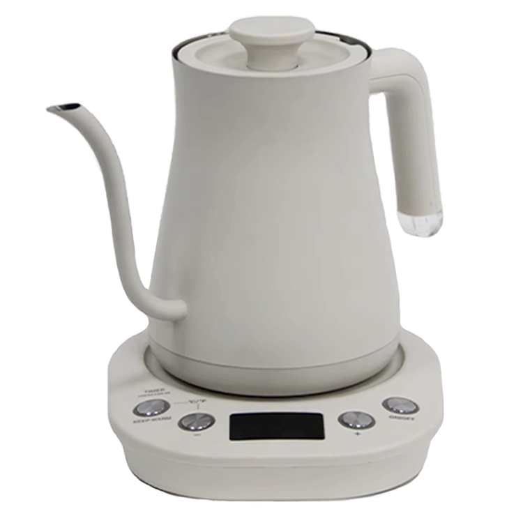304 Stainless Steel Liner Tea Coffee Gooseneck Kettle Auto Shutoff Long Spout Coffee Kettle With Temperature Control 
