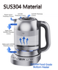 CE Led Display Temperature Control Turkish Tea Maker 2.0l Electric Tea Kettle With Filter Glass Tea And Coffee Maker 
