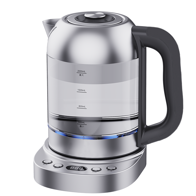 High Power Fast Boiling 1850w Digital Tea Maker Electric Glass Kettle 2.0l With Temperature Control