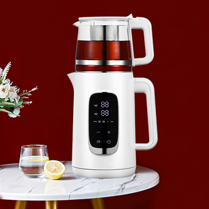 New Innovative 1.5l And 1.1l Double Pot High Capacity Glass Kettle Water Boiler Electric Tea Pot Boiler 