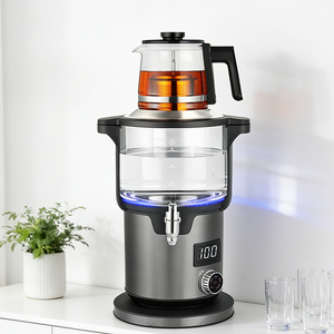 Electrical Appliance 4.5+1.1L Double Layer Tea Maker Machine Automatic Keep Warm Function Samovar Kettles With Glass Teapot