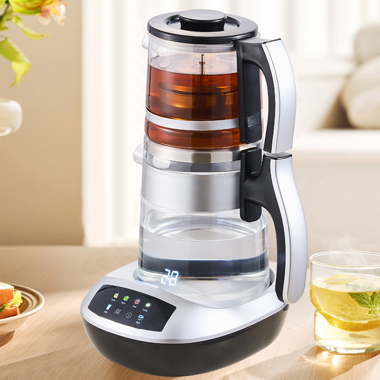Wholesale Glass Kettle Borosilicate Double Layer Structure Design 220v Home Appliance Samovar Water Boiler Turkish Tea Maker