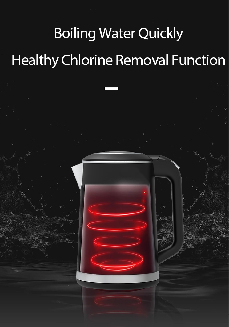 Household Smart 304 Stainless Steel Double Wall Electric Kettle Automatic Power-off Keep Warm Tea Kettle Health Pot Water Kettle 