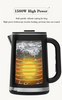 2.6l Digital Tea Maker Safety Screen Touch Double Wall Electric Samovar Stainless Steel Electric Tea kettles For High Tea