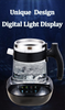 Middle East Saudi Arabia Tea Maker Samovar New 1.8l+0.9l Portable Teapot Double Colorful Control Panel Glass Digital Kettle