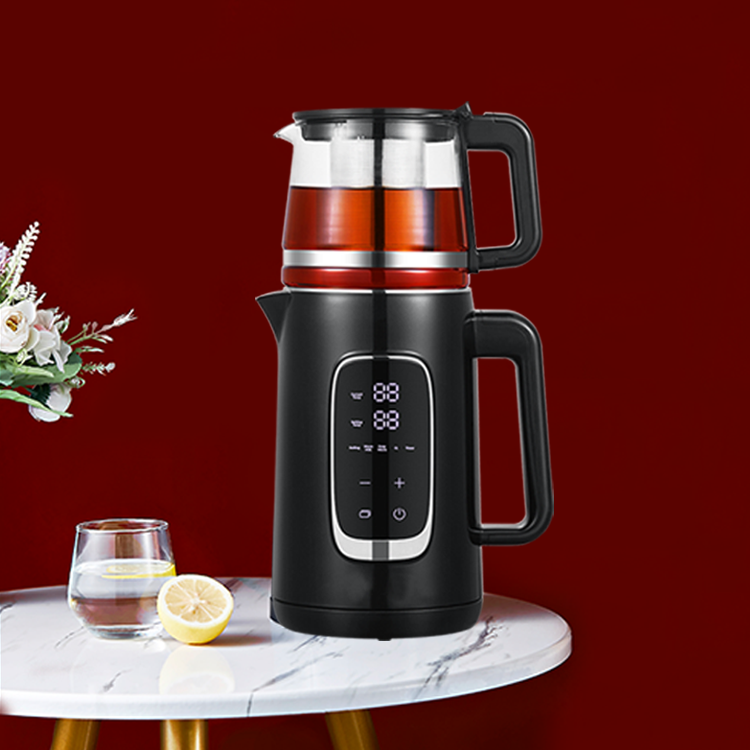 Hot Sale 2.6l 2 In 1Electric Teapots Digital Kettle Turkish Tray Set With Temperature Control