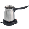 Silver Color Turkish Arabic Coffee Maker Machine Espresso Mocha 0.5l Small Stainless Steel Coffee Kettle With Handle