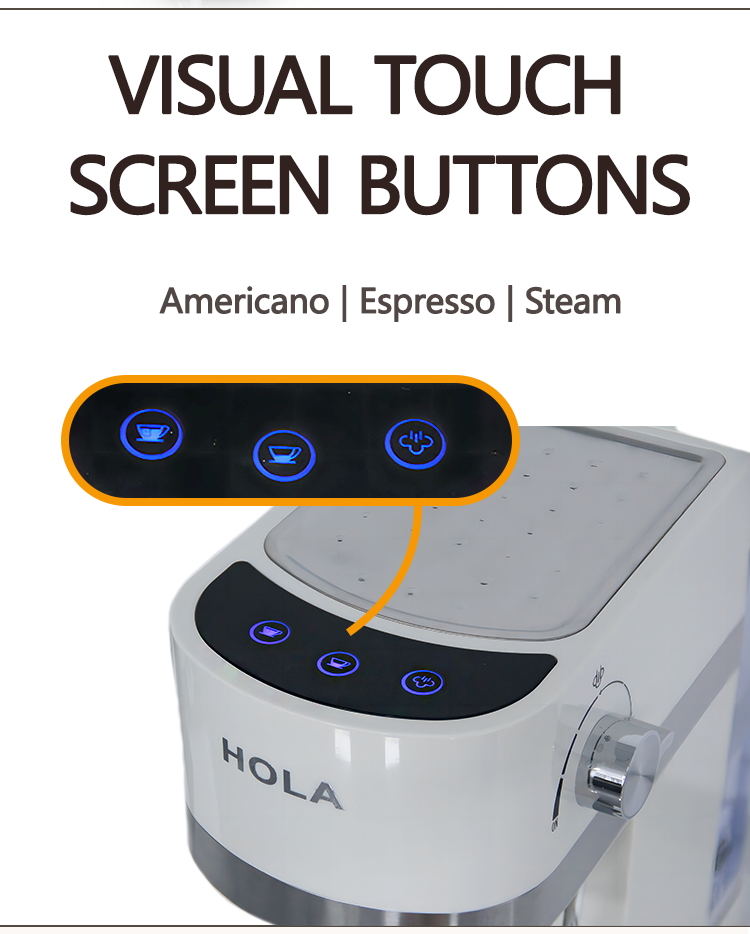 20 Bar Professional Home Automatic 2 In 1Semi Automatic Cafetera Cappuccino Commercial Coffee Maker/espresso Machine