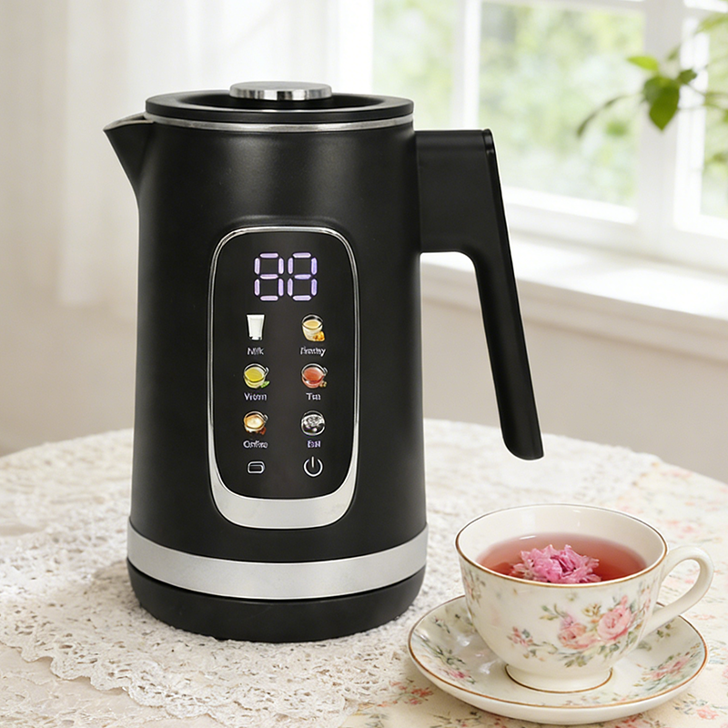 Factory Wholesale Led Display Digital Touch Screen Water Kettle with Removable Lid 360Degree Rotating Base Household Keep Warm