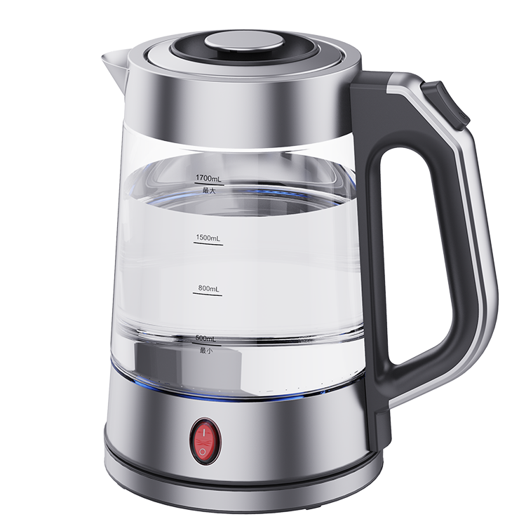 New Design 1.7L Large Capacity Electric Kettle Kitchen Appliances Automatic Tea Maker Keep Warm Glass Kettle 