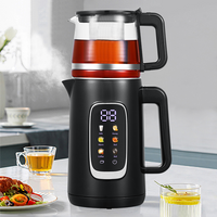 Digital 2.6l Turkish Samovar Kettle Electric Tea Maker Set Double Wall Electric Kettle With Keep Warm Temperature Control Tea Milk Coffee 