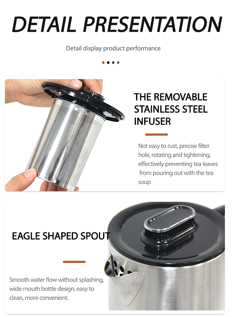 THE REMOVABLE STAINLESS STEEL INFUSER