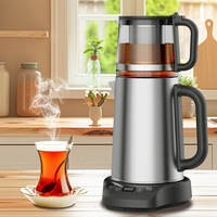 Kitchen Appliances 1500W Boil-Dry Protection Tea Maker Machine 2.0L+1.1L Double Layer Electric Kettle With Glass Teapot