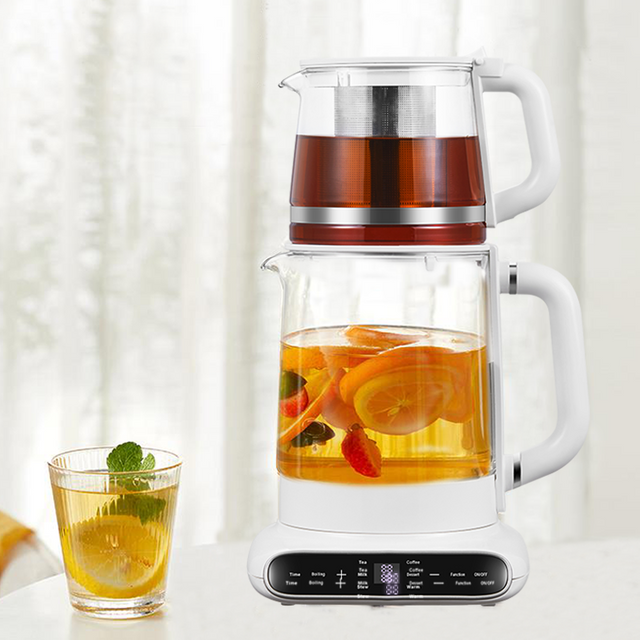 Appliances Kitchen Home Tea Maker Water Boil Glass Teapot 1.5l Electric Water Kettle Portable Cordless Kettle