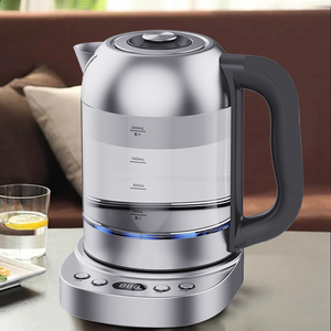 Durable keep Warm High Quality 2.0l Digital Glass Electric Tea Kettle Hot Water Fast Tea Maker Led Light 