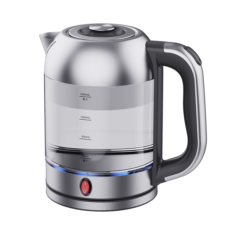 Tea Maker Machine Electric Kettles With Glass Coffee Tea Pot Warm Heater 1850W Fast Boiling Portable Electric Glass Jug Kettle 