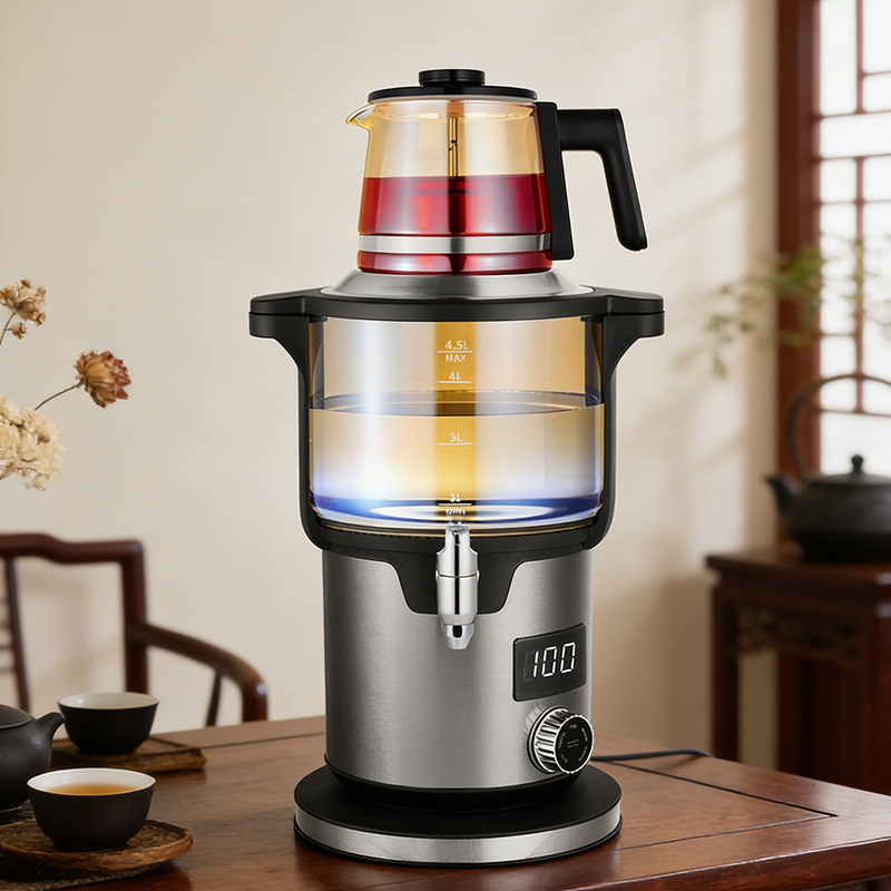 High Quality 5.6l Stainless Steel Samovar Tea Maker Boil Dry Protection Electric Water Kettle Turkey Tea Samovar of Tea Urn