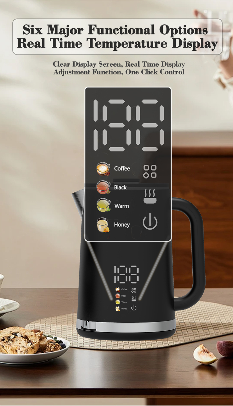 Home Appliances New Design Electric Keitle Factory Borosilicate Glass Tea Maker Double Wall Glass Tea Kettle For High Tea