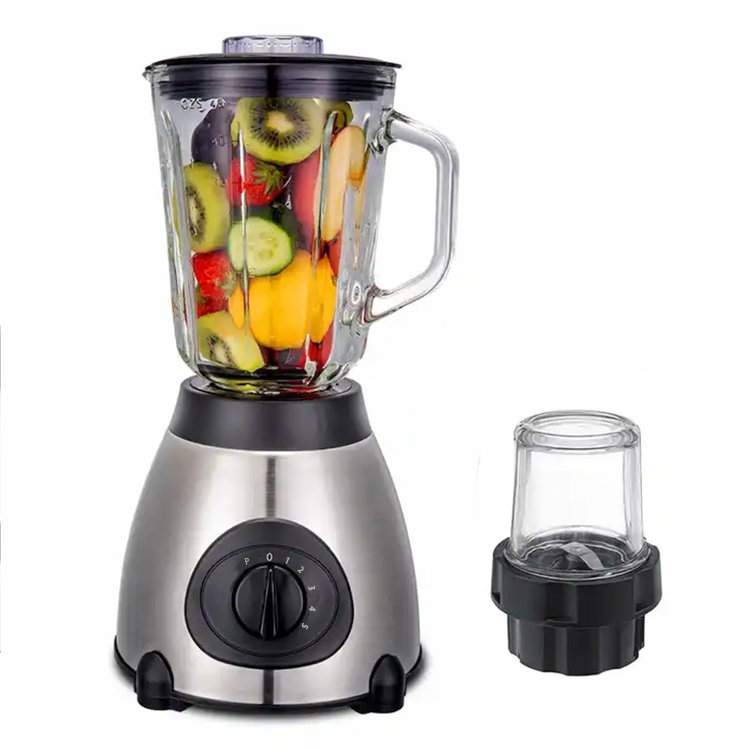High End Home Electrical Food Processor Cooking Machine Juicer Blender 4 Leaf Strong Blade Stainless Steel Food Blender