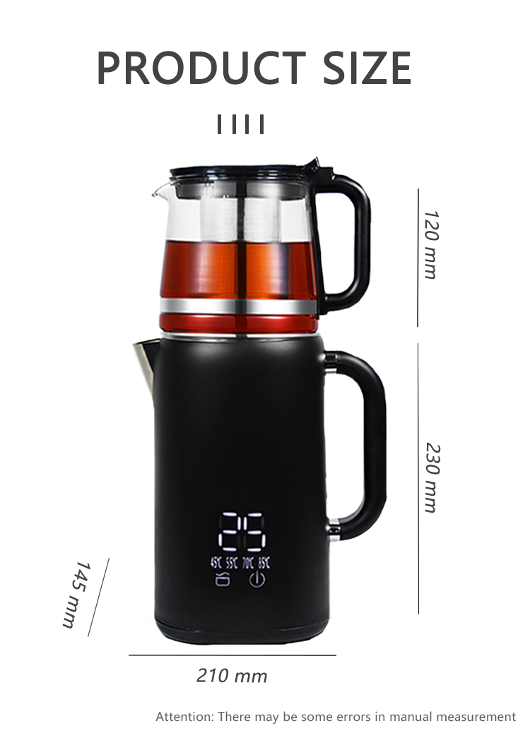 TEA MAKER SIZE
