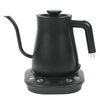 YUEKON Manufacturer Customized Logo Black Stainless Steel Teapot Digital Electric Gooseneck Kettle