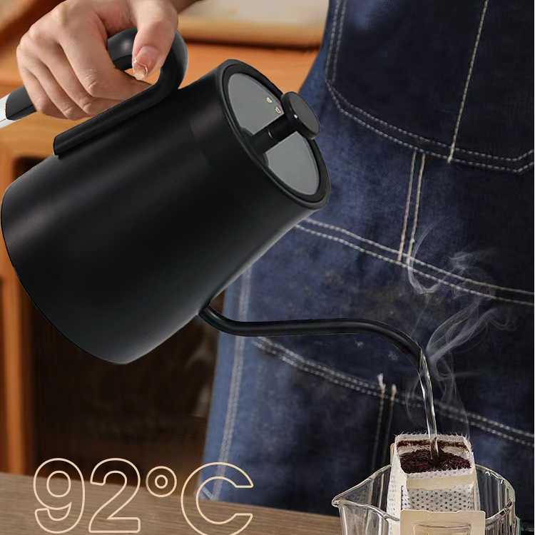 1350W Black Digital Smart Electric Pour Over Coffee Kettle Coffee Tea Temperature Control Gooseneck Electric Kettle