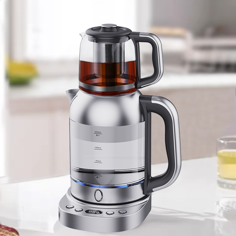 High Power Fast Boiling 1850w Digital Tea Maker Electric Glass Kettle 2.0l With Temperature Control