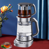 Turkish Tea Maker Set Electric Kettles Fully Automatic Multi-fast Heating Household Glass 2 In 1 Tea Kettle Tray Set