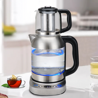 New 3.0l Automatic Electric Teapot Glass Tea Maker Russian Turkish With Tea Pot Samovar Electric Kettle With Keep Warm Tea