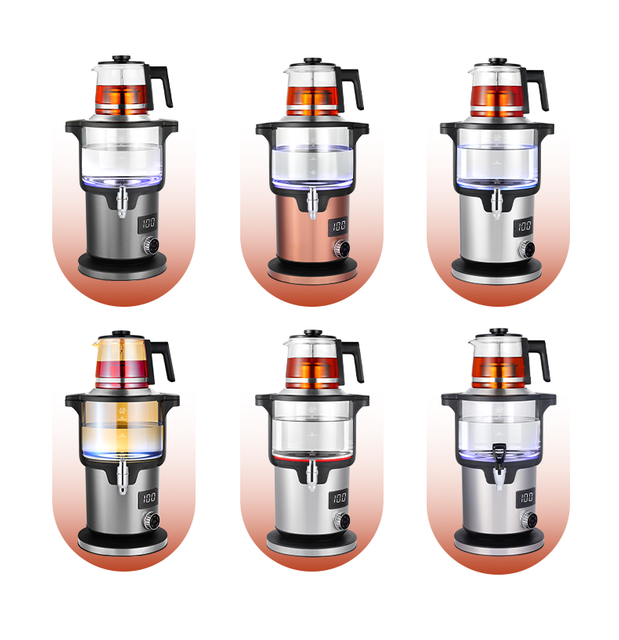 Saudi Arabia Kitchen Appliances Electric Samovar Turkey Tea Machine Digital Temperature Control Keep Warm Electric Tea Kettle