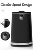 2 In1 Double Layer Tea Maker Coffee Glass Tea Maker Cordless Kettles Double Wall Digital Kettle With Temperature Control
