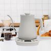 YUEKON Goose Neck Kettle White Stainless Steel Teapot Smart Pour Over Coffee Tea Adjustable Temperature Electric Kettle
