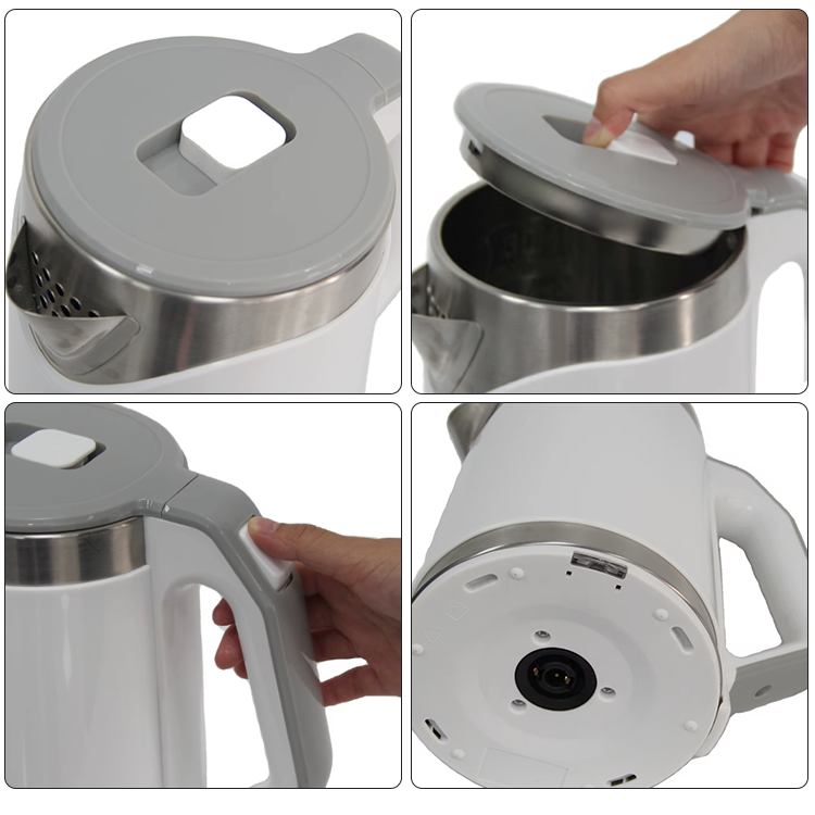 YUEKON Kitchen Appliances Double Wall Stainless Steel 2l Electric Tea Pot Electric Kettle With 360 Degree Base 