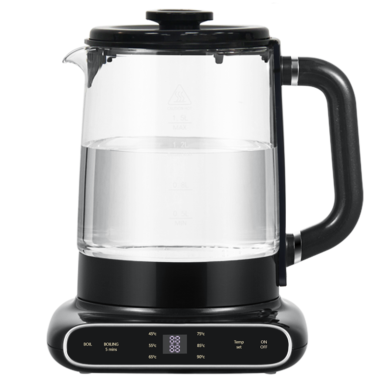 1.5L+1.1L Double Layers Electric Glass Kettle with Tea Filter for Hotel