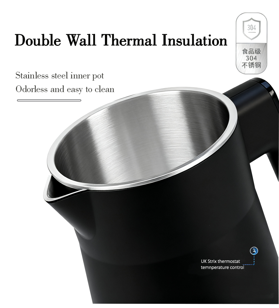 Factory Wholesale Strix Thermostat Kettles 1500W Electric Water Kettle and Tea Maker Set With Touch Control Display Keep Warm