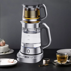 Hot Sale 1.7 L Electric Turkish Samovar Double Glass Tea Maker Glass Teapot Set Electric Glass Kettles 