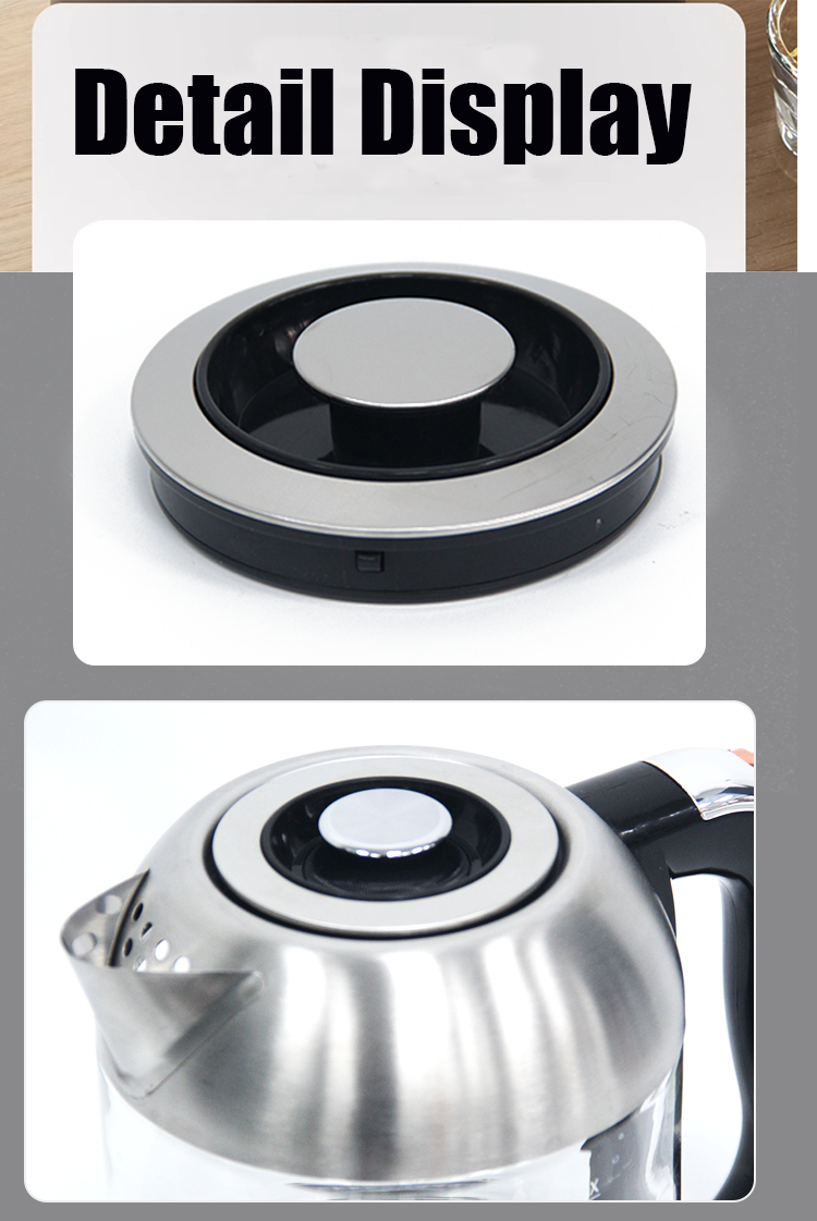 Smart Automatic Stainless Steel Heating Element Keep Warm Tea Maker Set Glass Electric Turkish Tea Maker 