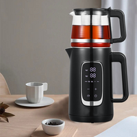 Small Appliance Two Layers Tea Maker With Glass Body Kettle Tea Kettle Cordless Jug Pot Samovar Tea Maker