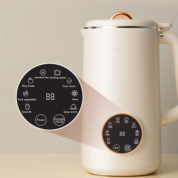 Light sound intelligent soybean milk machine Medium capacity portable household auxiliary food wall breaking juicer multi-function machine