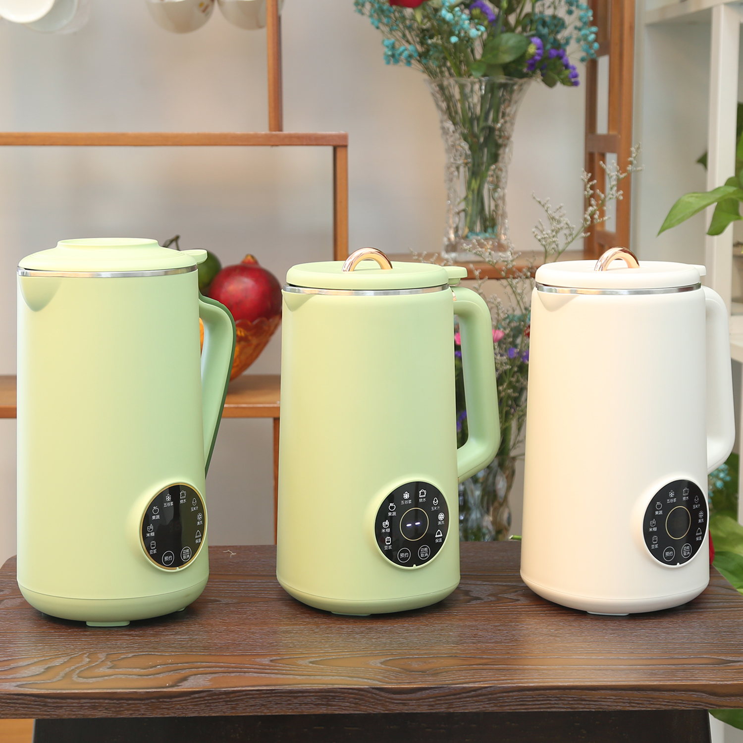 Light sound intelligent soybean milk machine Medium capacity portable household auxiliary food wall breaking juicer multi-function machine