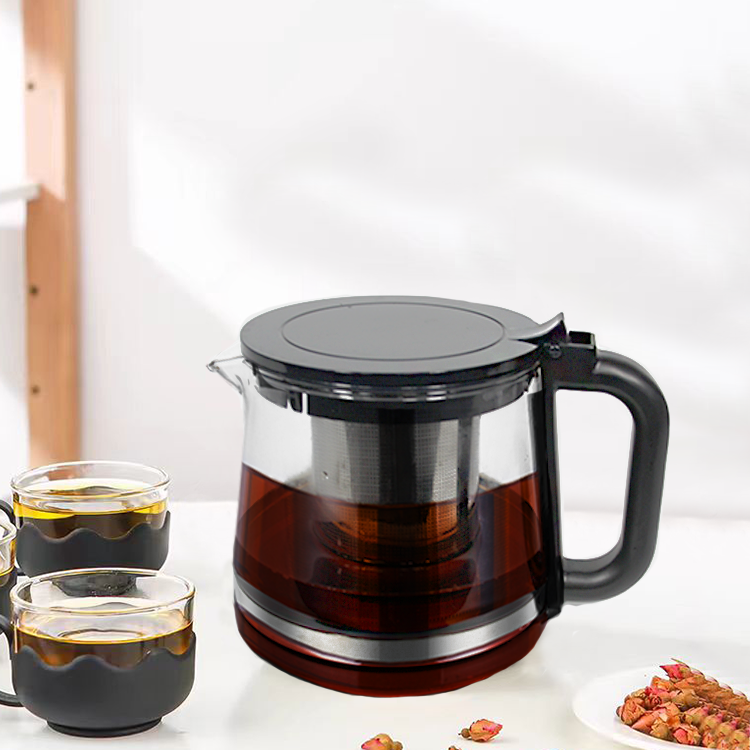 New Design Cordless Samavar Turkish Tea Maker Digital Touch Screen Control Temperature Keep Warm Kettle with Handle