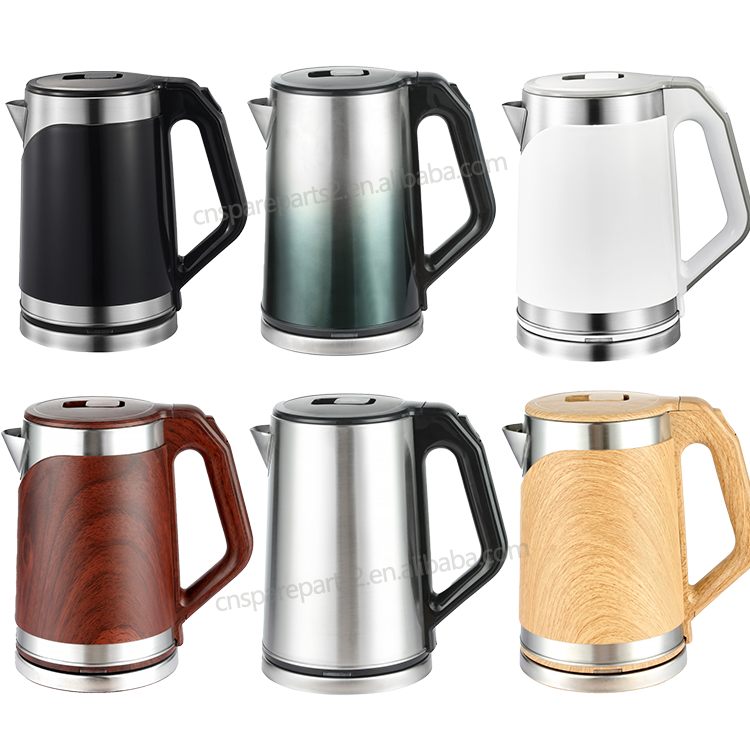 YUEKON Kitchen Appliances Double Wall Stainless Steel 2l Electric Tea Pot Electric Kettle With 360 Degree Base 